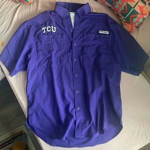 TCU Columbia PFG button down